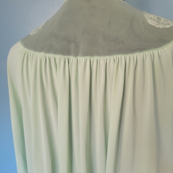 Green Cottagecore Victorian Nightgown Slip Dress - Picture 5 of 10